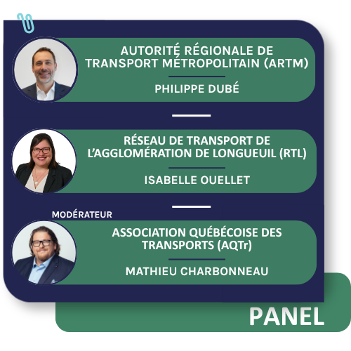 Panel sur les corridors métropolitains au Sommet de la Rentrée 2026 avec l'ARTM, la RTL et l'AQTr